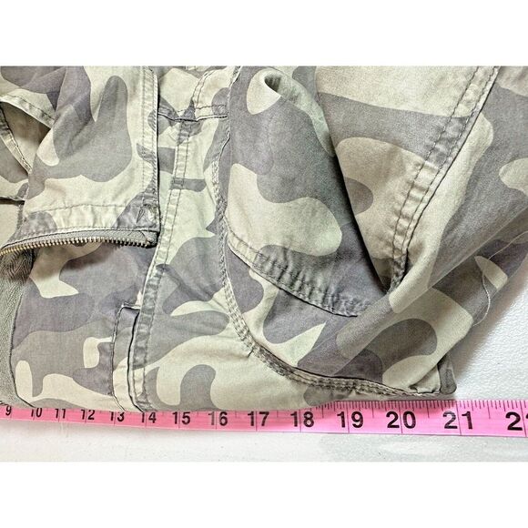 MIAMI Utility Jacket Womens L  Green Camouflage Safari Anorak Zip Up Military - Picture 11 of 13